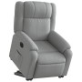 Sillón eléctrico reclinable elevable de tela gris claro en Sillones | Comprar online en Foru.es