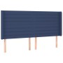 Cama box spring colchón y luces LED tela azul 160x200 cm de , Camas y somieres - Ref: Foro24-3138971, Precio: 568,74 €, Descu...