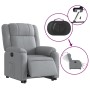 Sillón eléctrico reclinable elevable de tela gris claro en Sillones | Comprar online en Foru.es