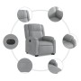 Sillón eléctrico reclinable elevable de tela gris claro en Sillones | Comprar online en Foru.es
