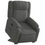 Sillón eléctrico reclinable elevable de tela gris oscuro en Sillones | Comprar online en Foru.es
