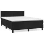Box spring bed with black velvet mattress 140x190 cm by , Beds and slatted bases - Ref: Foro24-3141421, Price: 402,59 €, Disc...