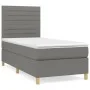 Box spring bed with dark gray fabric mattress 80x200 cm by , Beds and slatted bases - Ref: Foro24-3142370, Price: 337,47 €, D...