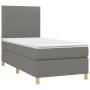Cama box spring con colchón tela gris oscuro 100x200 cm de , Camas y somieres - Ref: Foro24-3142474, Precio: 351,42 €, Descue...