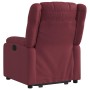 Sillón eléctrico reclinable elevable de tela rojo tinto en Sillones | Comprar online en Foru.es