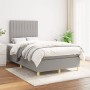 Cama box spring con colchón tela gris claro 120x200 cm de , Camas y somieres - Ref: Foro24-3142481, Precio: 401,60 €, Descuen...