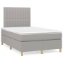 Cama box spring con colchón tela gris claro 120x200 cm de , Camas y somieres - Ref: Foro24-3142481, Precio: 401,60 €, Descuen...