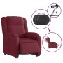Sillón eléctrico reclinable elevable de tela rojo tinto en Sillones | Comprar online en Foru.es