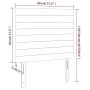 Headboards 2 units taupe gray fabric 80x5x78/88 cm by , Headboards and footboards - Ref: Foro24-3116450, Price: 67,06 €, Disc...