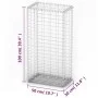 Basket for gabion wall made of galvanized wire 100x50x30 cm by vidaXL, fence panels - Ref: Foro24-141039, Price: 43,54 €, Dis...