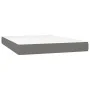 Box spring bed with dark gray fabric mattress 140x200 cm by , Beds and slatted bases - Ref: Foro24-3140218, Price: 431,32 €, ...
