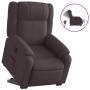 Sillón eléctrico reclinable elevable de tela marrón oscuro en Sillones | Comprar online en Foru.es