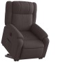 Sillón eléctrico reclinable elevable de tela marrón oscuro en Sillones | Comprar online en Foru.es