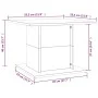 Mesa de centro de aglomerado gris hormigón 55,5x55,5x40 cm de , Mesas de centro - Ref: Foro24-810320, Precio: 39,08 €, Descue...