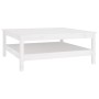 Mesa de centro de madera maciza de pino blanco 100x100x40 cm de , Mesas de centro - Ref: Foro24-814295, Precio: 175,16 €, Des...