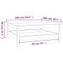 Mesa de centro de madera maciza de pino blanco 100x100x40 cm de , Mesas de centro - Ref: Foro24-814295, Precio: 175,16 €, Des...