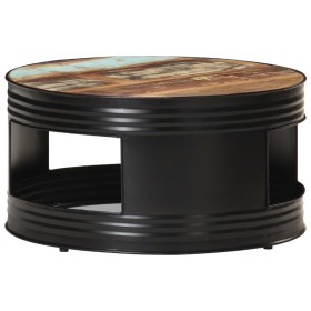 Mesa de centro madera maciza reciclada negra 68x68x36 cm de , Mesas de centro - Ref: Foro24-321934, Precio: 187,07 €, Descuen...