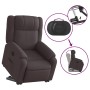 Sillón eléctrico reclinable elevable de tela marrón oscuro en Sillones | Comprar online en Foru.es