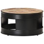 Mesa de centro madera maciza reciclada negra 68x68x36 cm de , Mesas de centro - Ref: Foro24-321934, Precio: 187,07 €, Descuen...