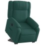 Sillón eléctrico reclinable elevable de tela verde oscuro en Sillones | Comprar online en Foru.es