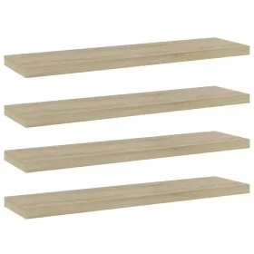 Estante estantería 4 uds contrachapada roble Sonoma 40x10x1,5cm de , Estanterías - Ref: Foro24-805128, Precio: 13,48 €, Descu...