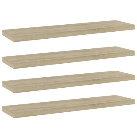 Estante estantería 4 uds contrachapada roble Sonoma 40x10x1,5cm de , Estanterías - Ref: Foro24-805128, Precio: 13,08 €, Descu...