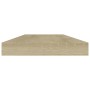 Estante estantería 4 uds contrachapada roble Sonoma 40x10x1,5cm de , Estanterías - Ref: Foro24-805128, Precio: 13,08 €, Descu...