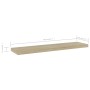 Estante estantería 4 uds contrachapada roble Sonoma 40x10x1,5cm de , Estanterías - Ref: Foro24-805128, Precio: 13,08 €, Descu...