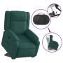 Sillón eléctrico reclinable elevable de tela verde oscuro en Sillones | Comprar online en Foru.es