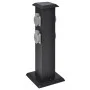 Columna negra con enchufes para el jardín de vidaXL, Enchufes de pared - Ref: Foro24-41233, Precio: 42,06 €, Descuento: %