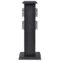 Columna negra con enchufes para el jardín de vidaXL, Enchufes de pared - Ref: Foro24-41233, Precio: 42,06 €, Descuento: %
