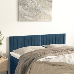Cabeceros 2 unidades terciopelo azul oscuro 72x5x78/88 cm de , Cabeceros y pies de cama - Ref: Foro24-346254, Precio: 63,88 €...