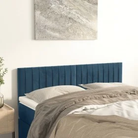 Kopfteile 2 Einheiten dunkelblauer Samt 72x5x78/88 cm von , Kopf- und Fußteile - Ref: Foro24-346254, Preis: 61,60 €, Rabatt: %