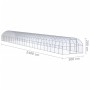 Gallinero de exterior de acero galvanizado 3x24x2 m de , Jaulas y habitáculos para animales pequeños - Ref: Foro24-3095471, P...