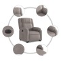Sillón eléctrico reclinable elevable de tela gris taupe en Sillones | Comprar online en Foru.es