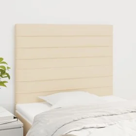 Headboards 2 units of cream-colored fabric 80x5x78/88 cm by , Headboards and footboards - Ref: Foro24-3116451, Price: 66,36 €...