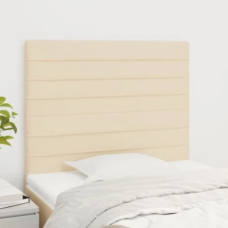 Headboards 2 units of cream-colored fabric 80x5x78/88 cm by , Headboards and footboards - Ref: Foro24-3116451, Price: 66,36 €...