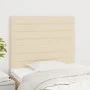 Headboards 2 units of cream-colored fabric 80x5x78/88 cm by , Headboards and footboards - Ref: Foro24-3116451, Price: 66,36 €...