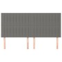 Cabeceros 4 unidades de tela gris oscuro 80x5x78/88 cm de , Cabeceros y pies de cama - Ref: Foro24-3116577, Precio: 121,98 €,...