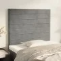 Headboards 2 units of light gray velvet 80x5x78/88 cm by , Headboards and footboards - Ref: Foro24-3116502, Price: 51,61 €, D...