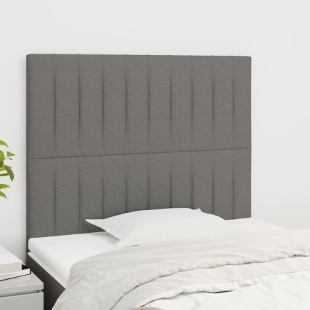 Cabeceros 2 unidades de tela gris oscuro 100x5x78/88 cm de , Cabeceros y pies de cama - Ref: Foro24-3116561, Precio: 51,20 €,...