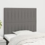 Cabeceros 2 unidades de tela gris oscuro 100x5x78/88 cm de , Cabeceros y pies de cama - Ref: Foro24-3116561, Precio: 51,20 €,...