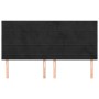 Cabeceros 4 unidades de terciopelo negro 80x5x78/88 cm de , Cabeceros y pies de cama - Ref: Foro24-3116528, Precio: 107,53 €,...