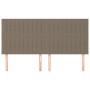 Cabeceros 4 unidades de tela gris taupe 100x5x78/88 cm de , Cabeceros y pies de cama - Ref: Foro24-3116596, Precio: 103,24 €,...
