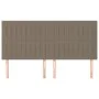 Headboards 4 units of taupe gray fabric 100x5x78/88 cm by , Headboards and footboards - Ref: Foro24-3116596, Price: 103,08 €,...