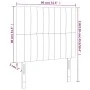 Headboards 2 units of cream-colored fabric 80x5x78/88 cm by , Headboards and footboards - Ref: Foro24-3116549, Price: 62,10 €...