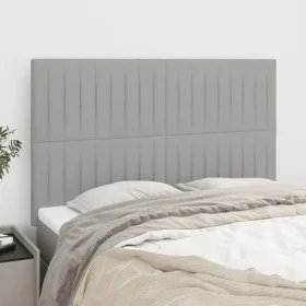 Kopfteile 4 Einheiten hellgrauer Stoff 72x5x78/88 cm von , Kopf- und Fußteile - Ref: Foro24-3116568, Preis: 114,76 €, Rabatt: %