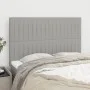 Kopfteile 4 Einheiten hellgrauer Stoff 72x5x78/88 cm von , Kopf- und Fußteile - Ref: Foro24-3116568, Preis: 114,76 €, Rabatt: %
