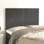 Cabeceros 4 unidades terciopelo gris oscuro 72x5x78/88 cm de , Cabeceros y pies de cama - Ref: Foro24-3116619, Precio: 111,57...