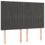 Cabeceros 4 unidades terciopelo gris oscuro 72x5x78/88 cm de , Cabeceros y pies de cama - Ref: Foro24-3116619, Precio: 111,57...